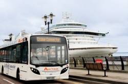 All aboard the Cruise Passenger Connector Bus